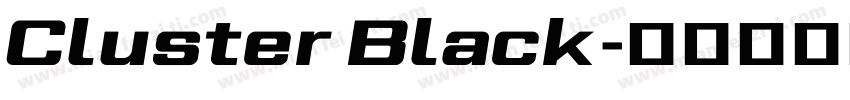 Cluster Black字体转换